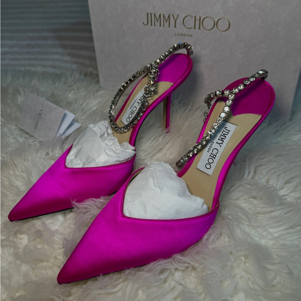Jimmy Choo - Pink Saeda 100 heels - Picture 4 of 6